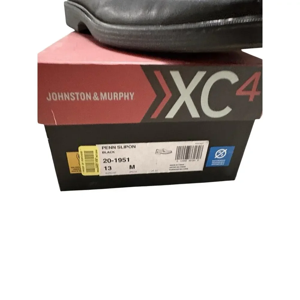 Johnston & Murphy XC4 Penn Slip On Shoes Black Waterproof Sz 13 M